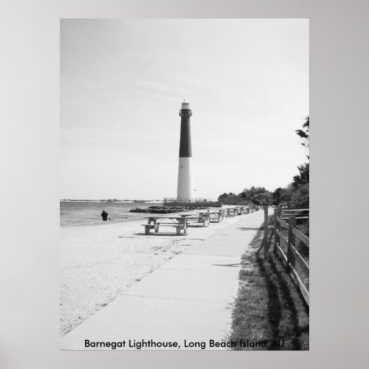 Barnegat Lighthouse, Long Beach Island Poster (Voorkant)