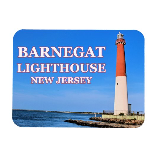 Barnegat Lighthouse, New Jersey Photo Magnet Magneet (Horizontaal)