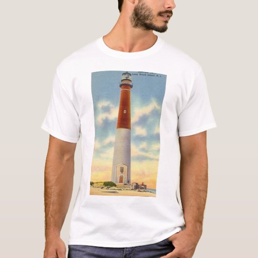 BARNEGAT LIGHTHOUSE, NEW JERSEY T-SHIRT (Voorkant)