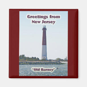 Barnegat Lighthouse NJ Greetings Magnet