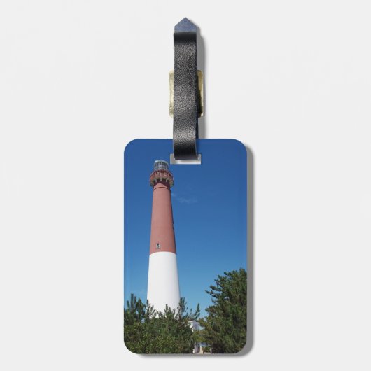 Barnegat Lighthouse Old Barney Bagagelabel (Achterkant verticaal)