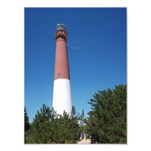 Barnegat Lighthouse Old Barney Foto Afdruk (Voorkant)