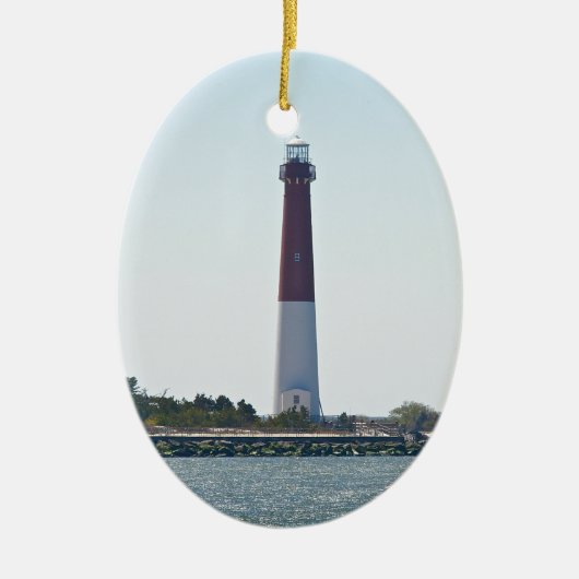 Barnegat Lighthouse (Old Barney) LBI Ornament (Voorkant)
