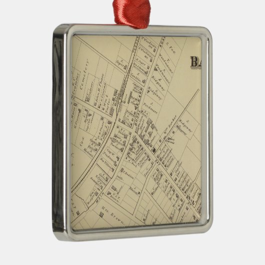 Barnegat, New Jersey 2 Metalen Ornament (Rechts)