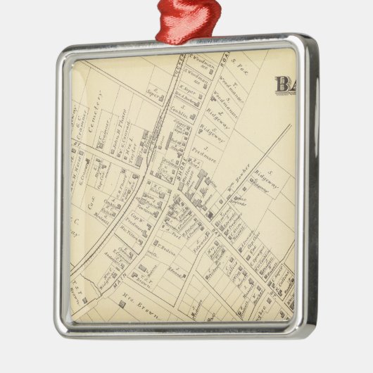 Barnegat, New Jersey 2 Metalen Ornament (Links)