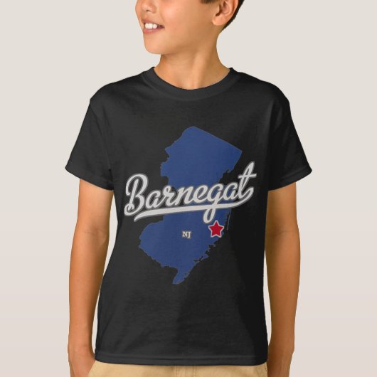 Barnegat New Jersey Nj Map  T-shirt (Voorkant)