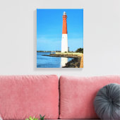 Barnegat Vuurtoren, New Jersey Ingewikkeld Canvas Afdruk (Insitu (Woonkamer))