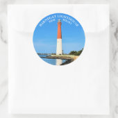 Barnegat Vuurtoren, New Jersey Ronde Stickers (Tas)