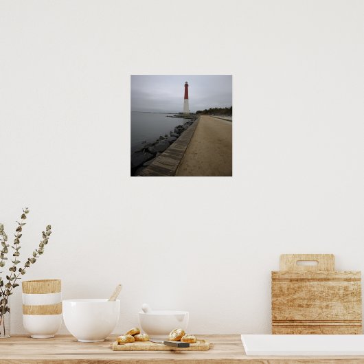 Barnegate Light Lighthouse Photo Poster (Keuken)