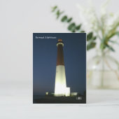 Barnegate Lighthouse at Night Briefkaart (Staand voorkant)