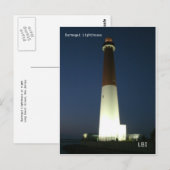 Barnegate Lighthouse at Night Briefkaart (Voorkant / Achterkant)