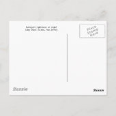 Barnegate Lighthouse at Night Briefkaart (Achterkant)