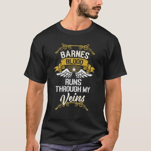 Barnes bloed loopt door mijn aderen t-shirt (Voorkant)