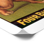 Barnes Circus Adverteren Poster uit de jaren twint (Hoek)