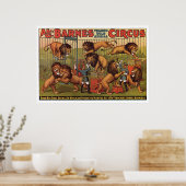 Barnes Circus Adverteren Poster uit de jaren twint (Keuken)