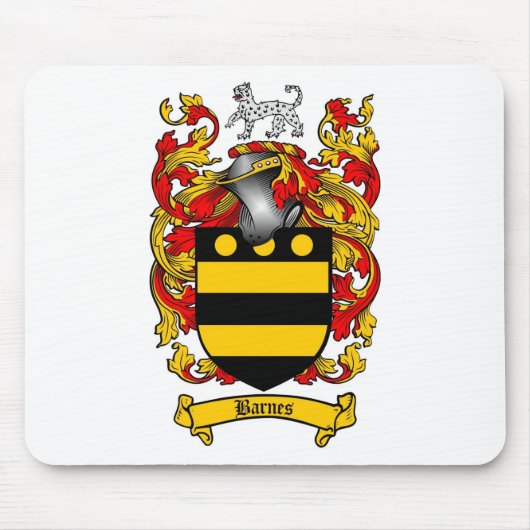 BARNES FAMILY CREST - BARNES COAT WAPENS MUISMAT (Voorkant)
