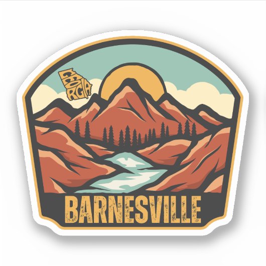 Barnesville, Georgia Sticker (Voorkant)