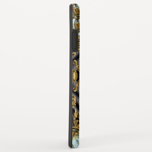 Barnetcue Dubois Girly Baroque II Monogram Case-Mate iPhone Case (Achterkant/rechts)