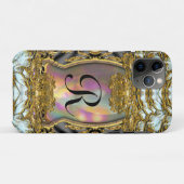 Barnetcue Dubois II Protected Baroque Monogram Case-Mate iPhone Case (Achterkant (horizontaal))