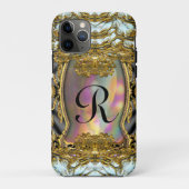 Barnetcue Dubois II Protected Baroque Monogram Case-Mate iPhone Case (Achterkant)