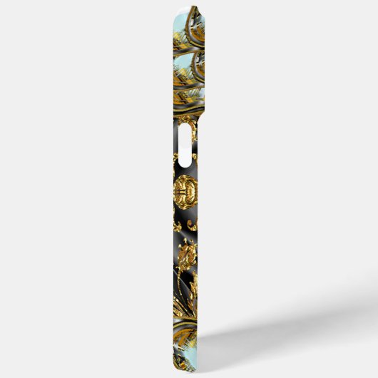 Barnetcue Dubois II Protected Baroque Monogram Case-Mate iPhone Case (Achterkant / Rechts)