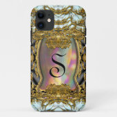 Barnetcue Dubois II Protected Baroque Monogram Case-Mate iPhone Case (Achterkant)