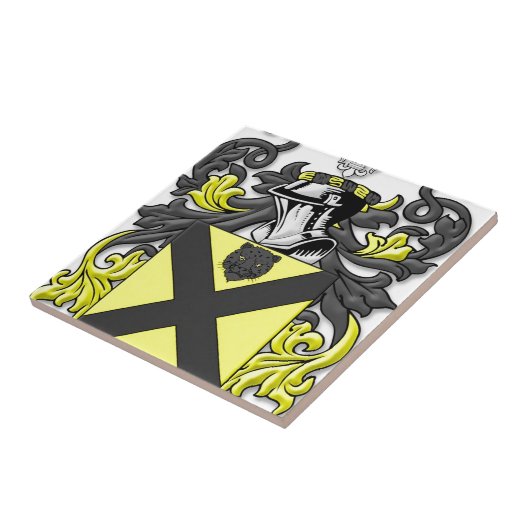 Barnett Coat of Arms Tegeltje (Zijkant)