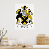 Barnett Family Crest Poster (Keuken)