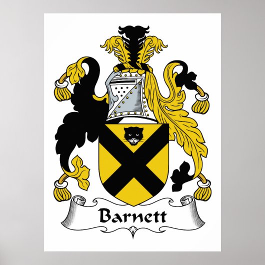 Barnett Family Crest Poster (Voorkant)