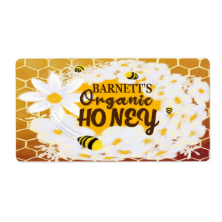 Barnett's Organic Honey Jars Etiket