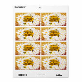 Barnett's Organic Honey Jars Etiket (Full Sheet)