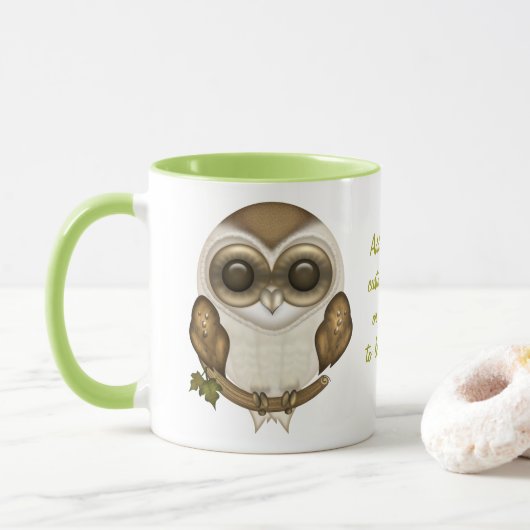 Barney De Barn Owl Mok (Met donut)