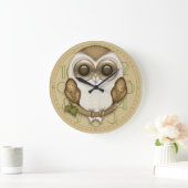 Barney de Barn Owl Wall klok (Huis)