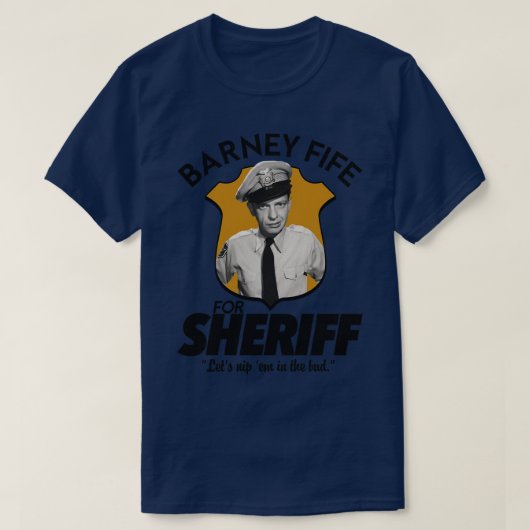 Barney Fife voor Sheriff T-shirt (Design voorkant)
