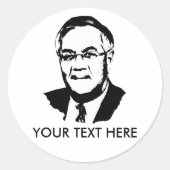 Barney Frank Gear Ronde Sticker (Voorkant)