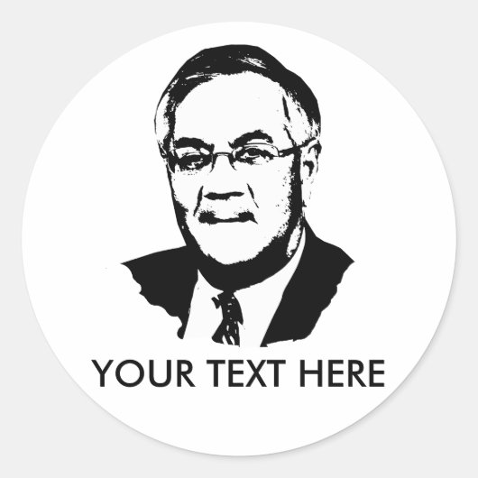 Barney Frank Gear Ronde Sticker (Voorkant)