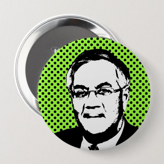 Barney Frank Ronde Button 4,0 Cm (Voorkant /achterkant)