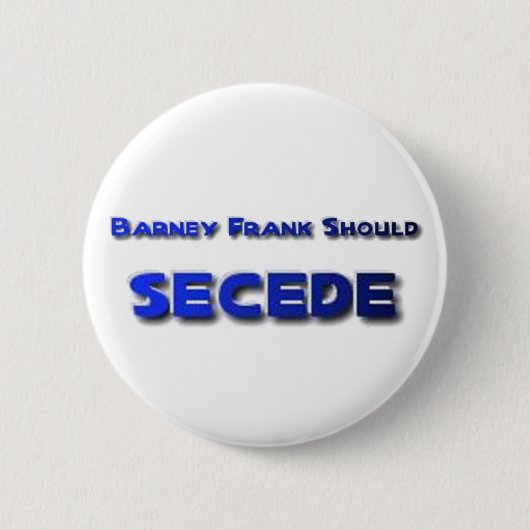 Barney Frank Secede Ronde Button 5,7 Cm (Voorkant)