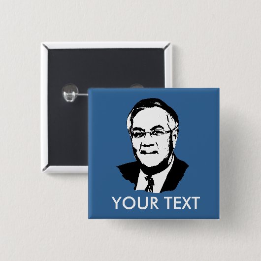 Barney Frank Vierkante Button 5,1 Cm (Voorkant /achterkant)