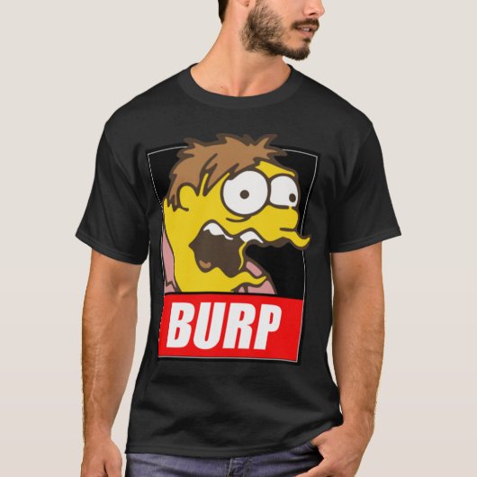 Barney Gumble Burp Gate Cartoon Remi Designs frien T-shirt (Voorkant)