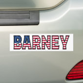 Barney Naam Voornaam USA Sticker Autosticker Auto (Op auto)