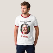 Barney Pratt voor Canada T-shirt (Voorkant volledig)