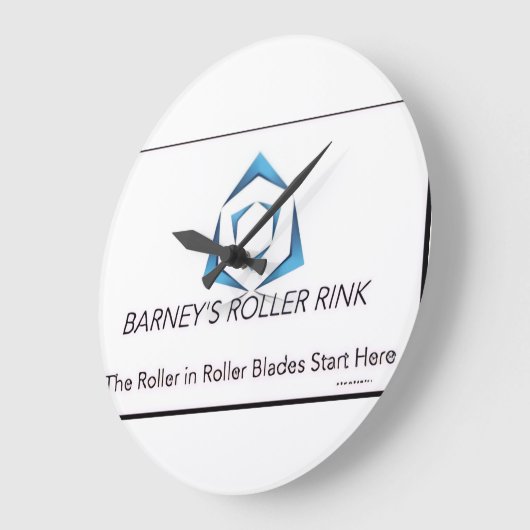 Barney Roller Rink Muur Klok (Hoek)