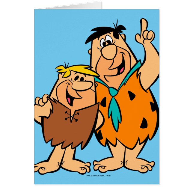 Barney Rubble en Fred Flintstone (Voorkant)
