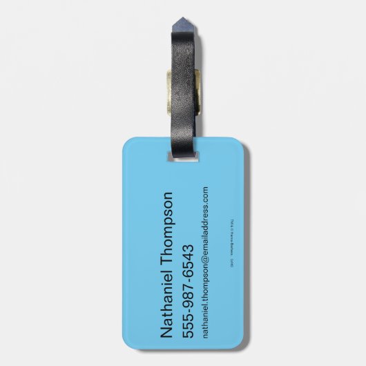 Barney Rubble en Fred Flintstone Bagagelabel (Achterkant verticaal)