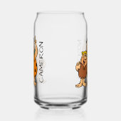 Barney Rubble en Fred Flintstone Blikvorm Glas (Rechts)