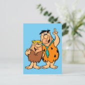 Barney Rubble en Fred Flintstone Briefkaart (Staand voorkant)