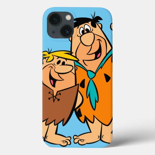 Barney Rubble en Fred Flintstone Case-Mate iPhone Case (Achterkant)
