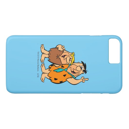 Barney Rubble en Fred Flintstone Case-Mate iPhone Case (Achterkant (Horizontaal))