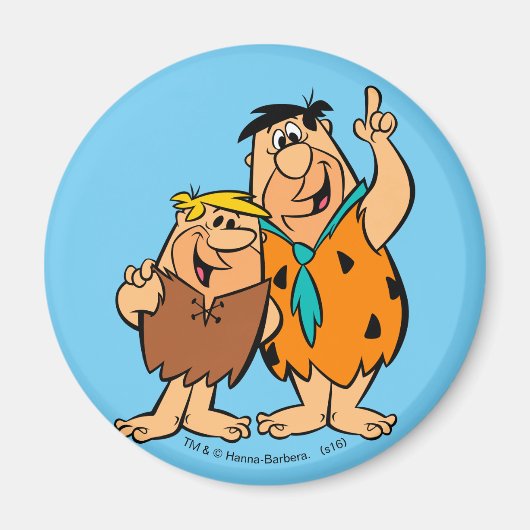 Barney Rubble en Fred Flintstone Magneet (Voorkant)